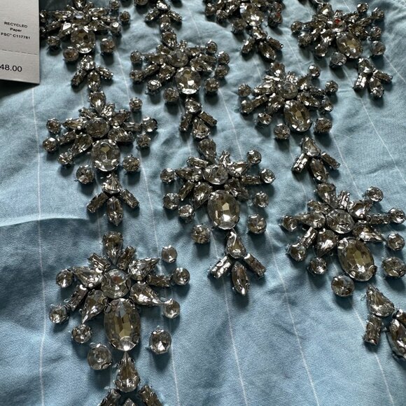 NWT J. Crew Embellished Short Sleeve Top - Picture 2 of 3